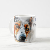 Heeler Hond Moeder Koffiemok (Voorkant links)