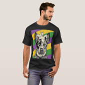 Heeler Jester Mardi Gras Dog Mama of Dad T-shirt (Voorkant volledig)