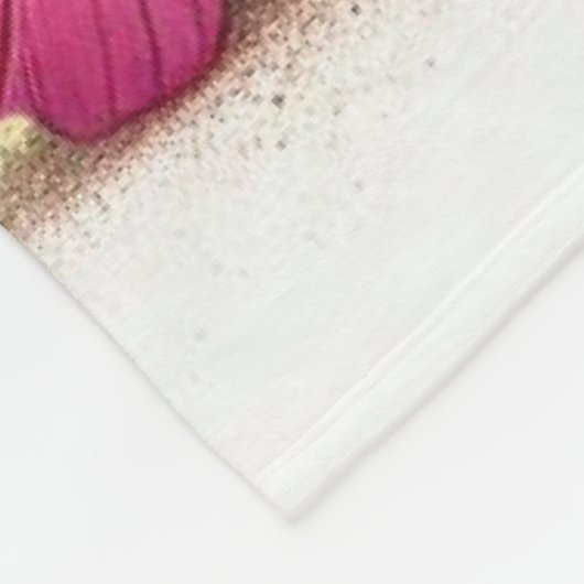 Heeler Puppy Omgeven Door Vlinders En Bloemen Fleece Deken (Hoek)