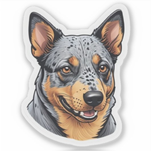 Heeler-Sticker Sticker (Voorkant)