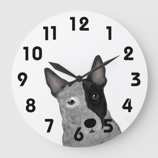 Heeler Wall Clock Grote Klok (Voorkant)
