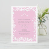 Heels Bridal Shower Invitation in Light Pink Kaart (Staand voorkant)