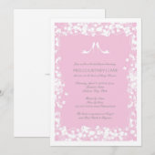 Heels Bridal Shower Invitation in Light Pink Kaart (Voorkant / Achterkant)