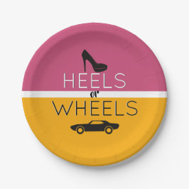 Heels of Wheels {Car} Black|Roze|Gold Gender onthu Papieren Bordje