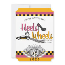 Heels of wielen {auto} Roze & Geel Geslacht onthul