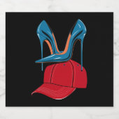 Heels stapt op Rode MAGA Pet Verkiezingen 2024 Bier Etiket (Enkel label)