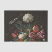 Heem Vase Flowers Painting Tissuepapier (Voorkant)