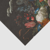 Heem Vase Flowers Painting Tissuepapier (Detail)