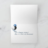 heemst braadstuk over verjaardagscake kaart (Binnen)