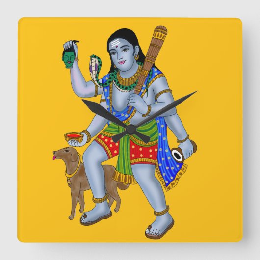 Heer Bhairava wandklok (Voorkant)