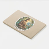 Heer Boeddha met Vlinder Zen Sticker - Vreedzaam Post-it® Notes (Schuin)