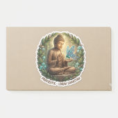 Heer Boeddha met Vlinder Zen Sticker - Vreedzaam Post-it® Notes (Voorkant)