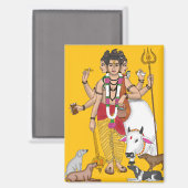 Heer Dattatreya  Magneet (Voorkant / Achterkant)