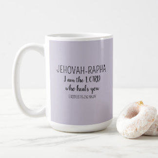 Heer Die Geneest Licht Paarse Eenvoudige Christeli Koffiemok