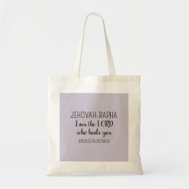 Heer Die Geneest Licht Paarse Eenvoudige Christeli Tote Bag