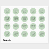 Heer Die Geneest Lichtgroen Eenvoudig Christelijk Ronde Sticker (Vel)