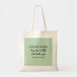 Heer Die Geneest Lichtgroen Eenvoudig Christelijk Tote Bag