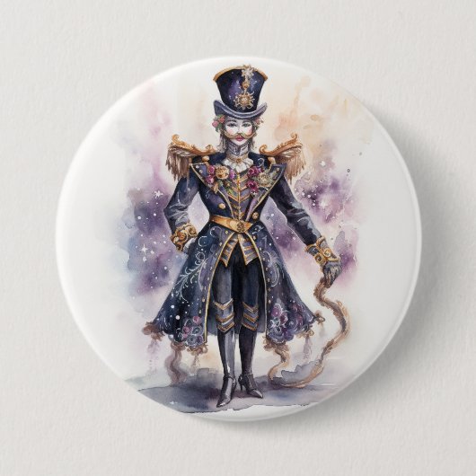 Heer Drosselmeyer de Speelman Ronde Button 7,6 Cm (Voorkant)