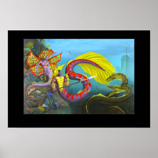 Heer en Dame van Atlantis Poster (Voorkant)