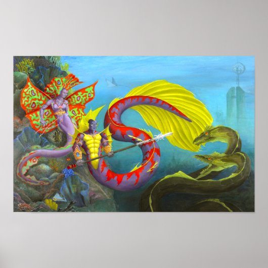 Heer en Dame van Atlantis Poster (Voorkant)