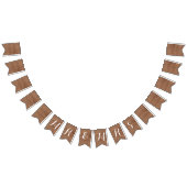  heer en mevrouw Bunting over FAUX Burlap Vlaggetjes (Alle)