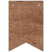  heer en mevrouw Bunting over FAUX Burlap Vlaggetjes (Tweede vlag)