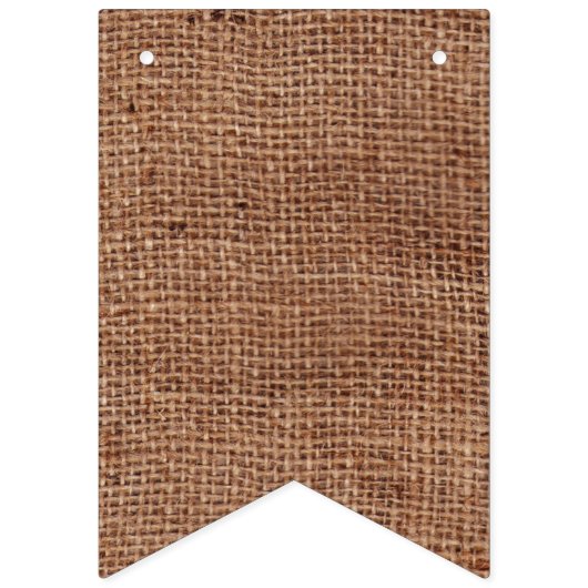  heer en mevrouw Bunting over FAUX Burlap Vlaggetjes (Derde vlag)