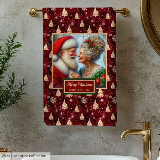 heer en mevrouw Claus Kerstbadhanddoek Bad Handdoek