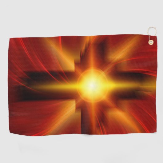 Heer en Savior, Jezus Christus Golfhanddoek (Horizontaal)