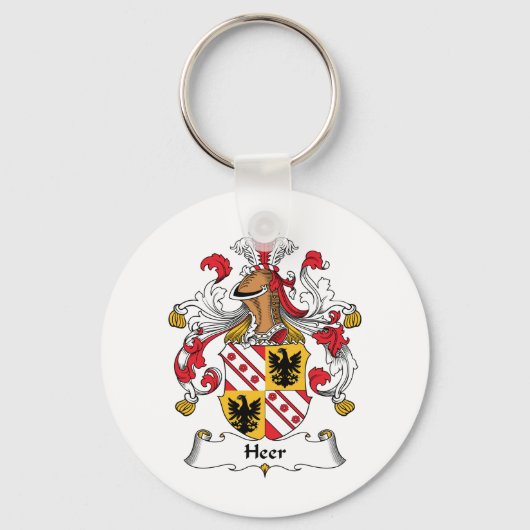 Heer Familie Crest Sleutelhanger (Voorkant)