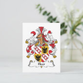 Heer Family Crest Briefkaart (Staand voorkant)