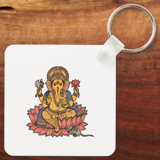 Heer Ganesh Sleutelhanger (Achterkant)