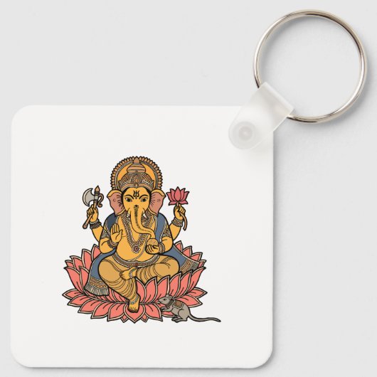 Heer Ganesh Sleutelhanger (Achterkant)