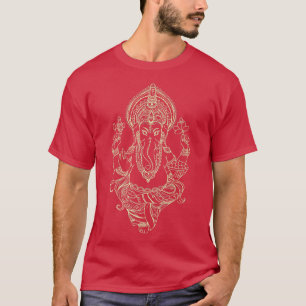 Heer Ganesha, de Olifant God van Wijsheid Yoga Pre T-shirt