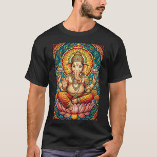 Heer Ganesha Gebrandschilderd Hl God Hinduïsme T-shirt