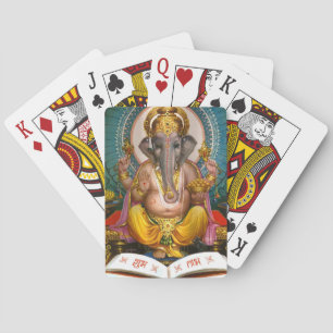 Heer Ganesha Indiase Hindoe Yoga Spiritueel Pokerkaarten