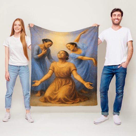 Heer gebruik me fleece deken (In situ)