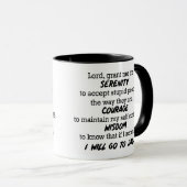 "Heer, geef me de sereniteit om..." Funny Mug Mok (Voorkant rechts)