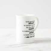 "Heer, geef me de Serenity" Funny Mug Porselein Kop (Voorkant rechts)