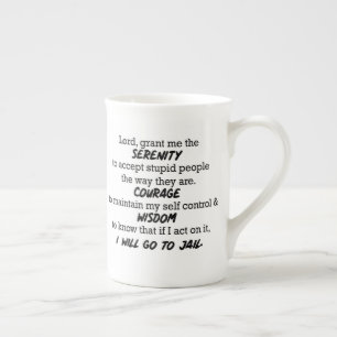 "Heer, geef me de Serenity" Funny Mug Porselein Kop