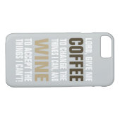 Heer Geef me koffie en wijn! Case-Mate iPhone Case (Achterkant (Horizontaal))