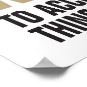 Heer Geef me koffie en wijn! Poster (Hoek)