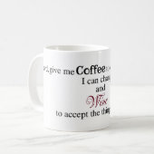Heer, geef me koffie....Mok Koffiemok (Voorkant links)