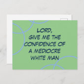 Heer, geef me vertrouwen op een middelmatig wit ma briefkaart (Voorkant / Achterkant)