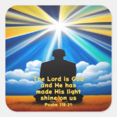 Heer glans uw lichte Stickers (Voorkant)