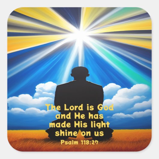 Heer glans uw lichte Stickers (Voorkant)