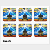 Heer glans uw lichte Stickers (Vel)