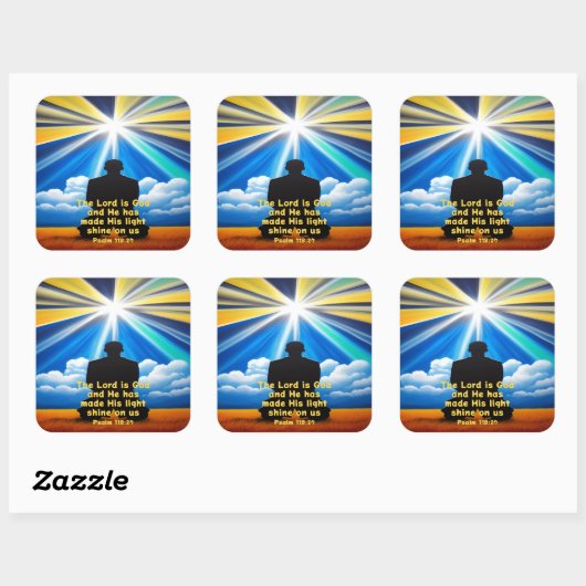 Heer glans uw lichte Stickers (Vel)