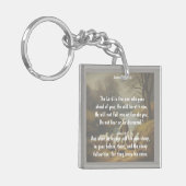 Heer Goede Herder Ga Voor U Bijbel Schrift Sleutelhanger (Voorkant Links)