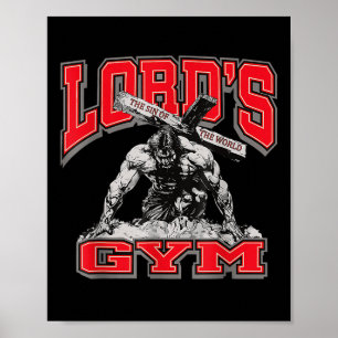 Heer Gym Bankdrukken De Zonde Van De Wereld, Chris Poster